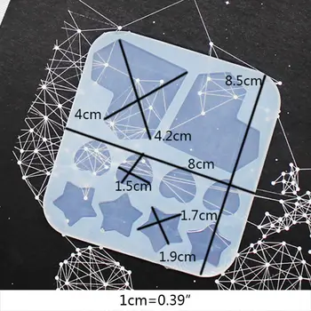

Crystal Epoxy Resin Mold Hair Clip Casting Silicone Mould Hairpin Making Tool N0HE