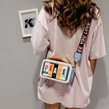 

Small Bag Women 2020 New Korean Casual Shoulder Bag Fashion Shoulder Bag Wide Shoulder Strap Small Square Bag