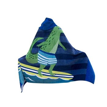 

Cute Cartoon Baby Kid'S Hooded Bath Towel Toddler Boy Girls Beach Towel New-Perfect Crocodile