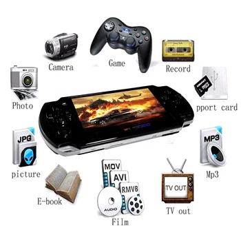 

Built-in 5000 games Support AV Out 8GB 4.3 Inch PMP Handheld Game Player MP3 MP4 MP5 Player Video Camera Portable Game Console