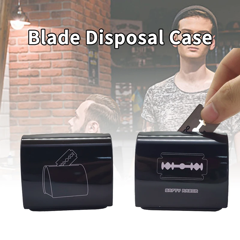 

Парикмахерское лезвие удаление чехол безопасное хранение Нержавеющая сталь одноразовые бритвенные лезвия для резки ящик для хранения для домашнего пользования Безопасный гвардии