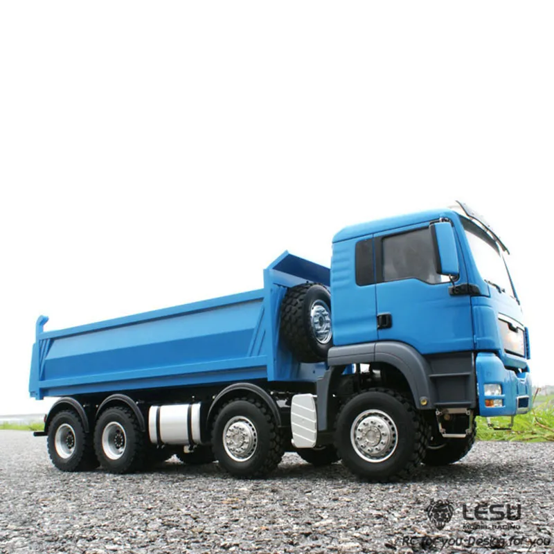 1/14 LESU MAN 8x8 RC самосвал с металлическим шасси гидравлический автомобиль