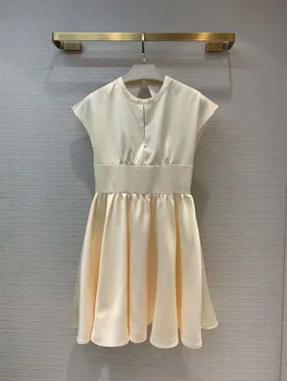 

2020 New Women's Spring Fashion Round Neck Backless Sleeveless Dinner Dress