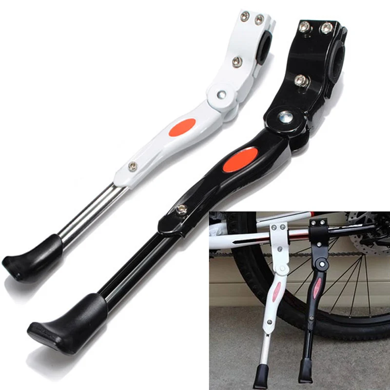 

Adjustable Aluminum Alloy White Kick Stand For Bicycle Mountain MTB Road New