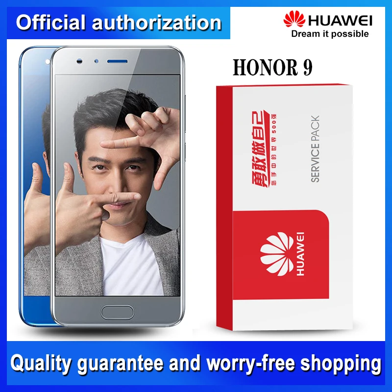 Оригинальный сменный дисплей 5 15 дюйма для Huawei Honor 9 сенсорный ЖК-экран с