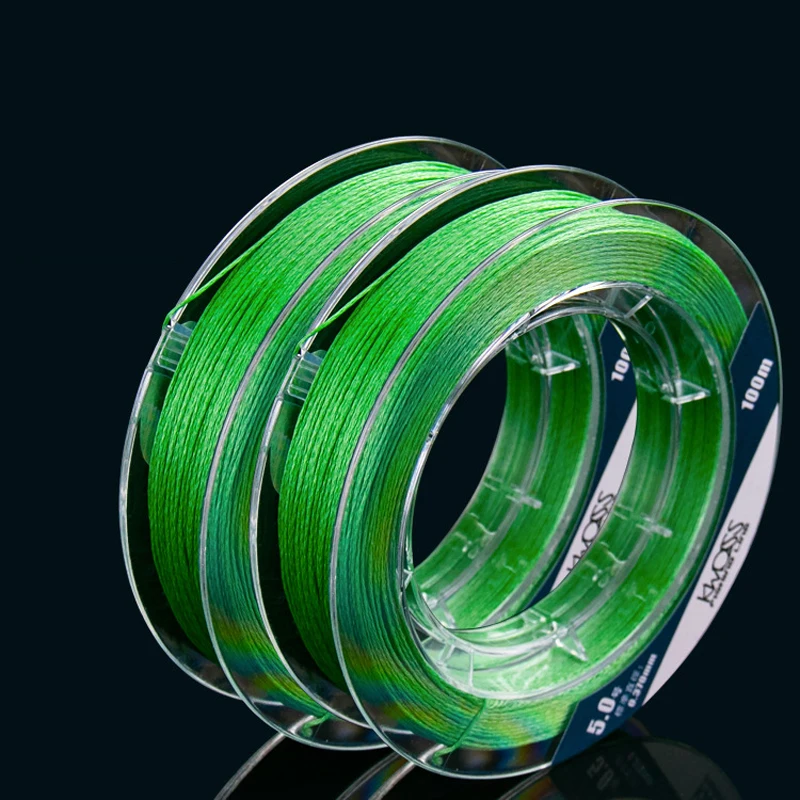 Germany material Braided PE Fishing Line 9 Strands 100M Carp Fishing Line Saltwater Fishing Weave PE Multifilament X9 - Цвет: 100m green