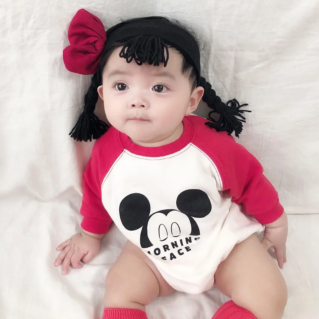Unisex Baby Clothes Infant Romper Face With Shoulder Sleeves Boy Rompers Children One Piece Outfir Girl One Piece Jumpsuits