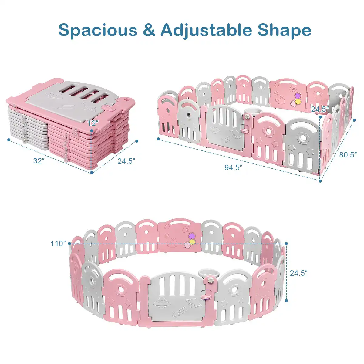 20 panel baby playpen