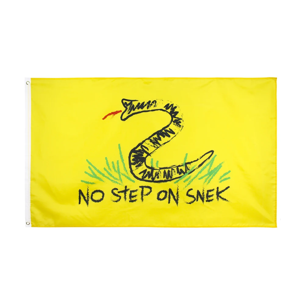 Johnin 90*150Cm Tea Party Gadsden No Step On Snek Flag