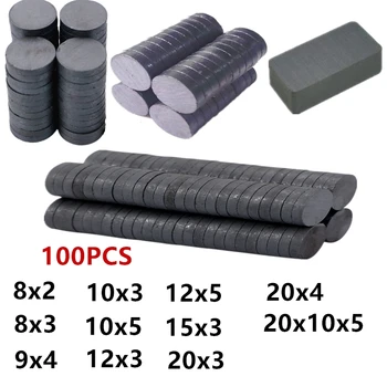 

Disk Ferrite Magnet 8x2 8x3 10x2 10x3 10x5 12x3 15x3 20x3 20x4 20x10x5 mm Speaker magne Permanent magnet Ceramic Magnets