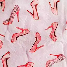 105*100 см со стразами Обувь на высоком каблуке Швейные Хлопок Поплин Ткань DIY ручной работы Материал Ткань для шитья, пэчворка