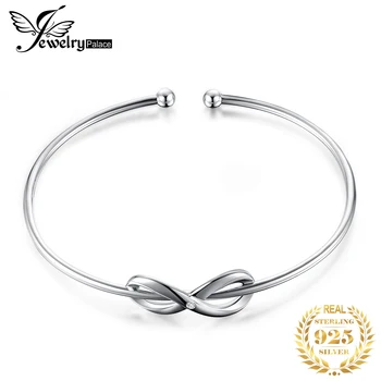 

JewelryPalace Crown Infinity Love 925 Sterling Silver Bangles Bracelets For Women Silver 925 Jewelry Making Organizer