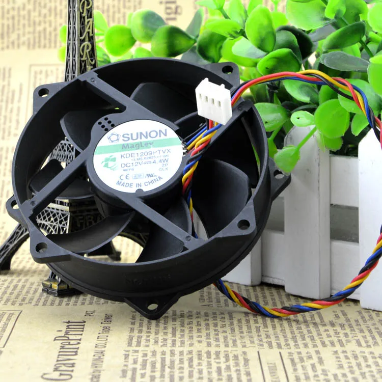 SUNON 9 см 8 8025 9225 90/80 мм x 25 KDE1209PTVX кулер maglev Вентилятор охлаждения 12V 4