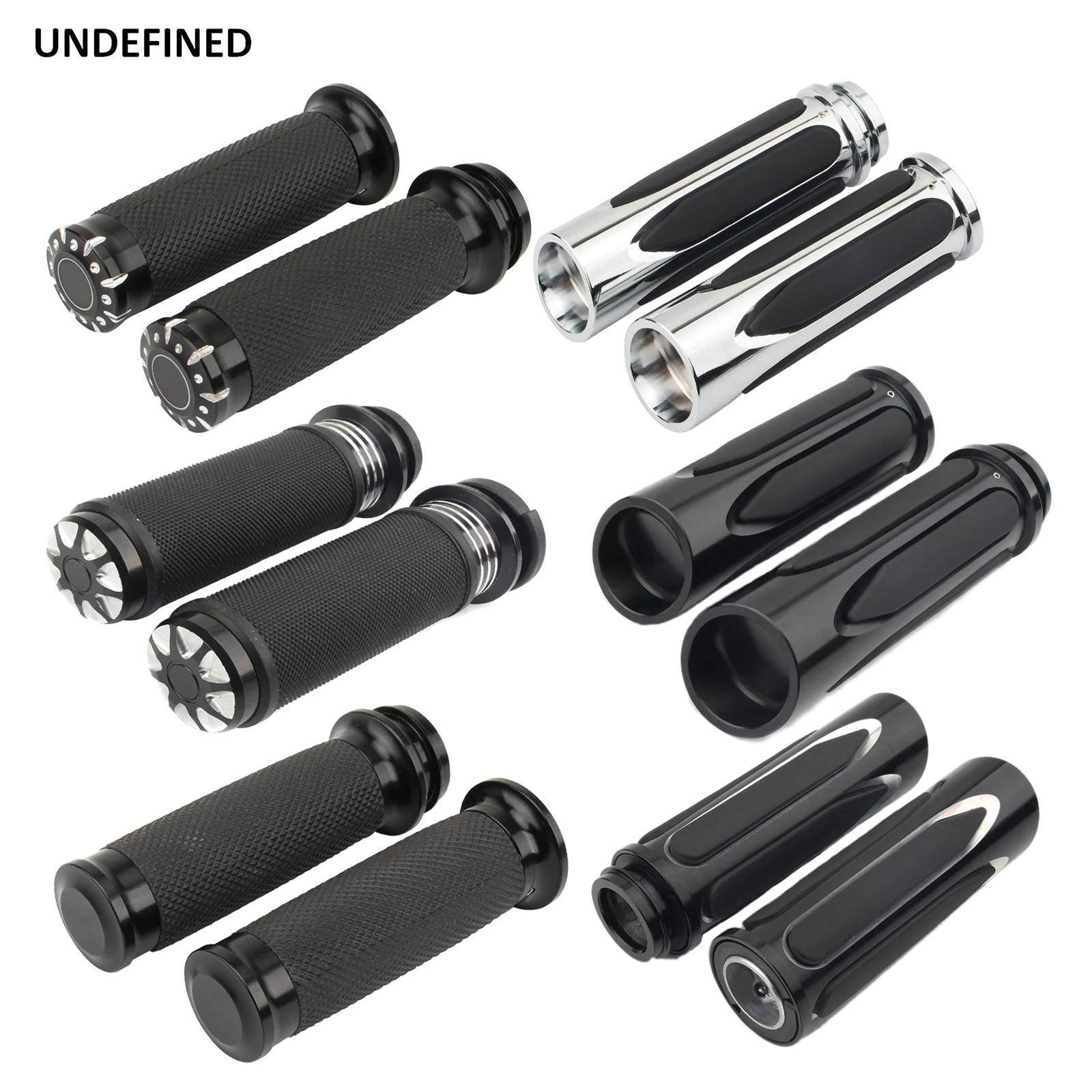 Comprar Puños Goma Y Cromo Hotop Para Harley Davidson Con Puño Electronico a precio de oferta