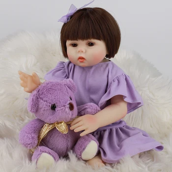 

15 Inch Reborn Baby Dolls 48cm Soft Realistic Princess Rebirth Girl Babies Doll Children Birthday Xmas Presents And Playmates