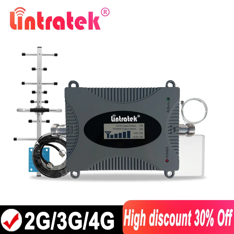 Lintratek 2G 900 3G 2100 4G 1800 Signal Booster