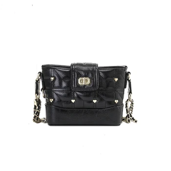 

iVog New Arrival Everyday Female Small Messenger Crossbody Fashion Handbag Black Geometric Clutch Hand Bags for Women 2020