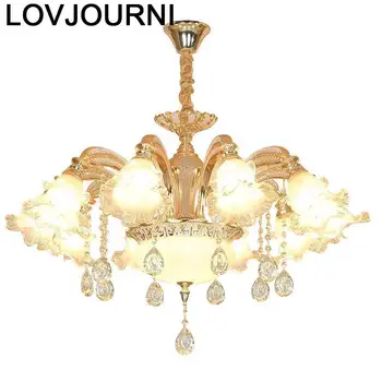

Lustre E Pendente Para Sala Jantar De Techo Moderna Luminaire Suspendu Crystal Light Deco Maison Lampara Colgante Hanglamp