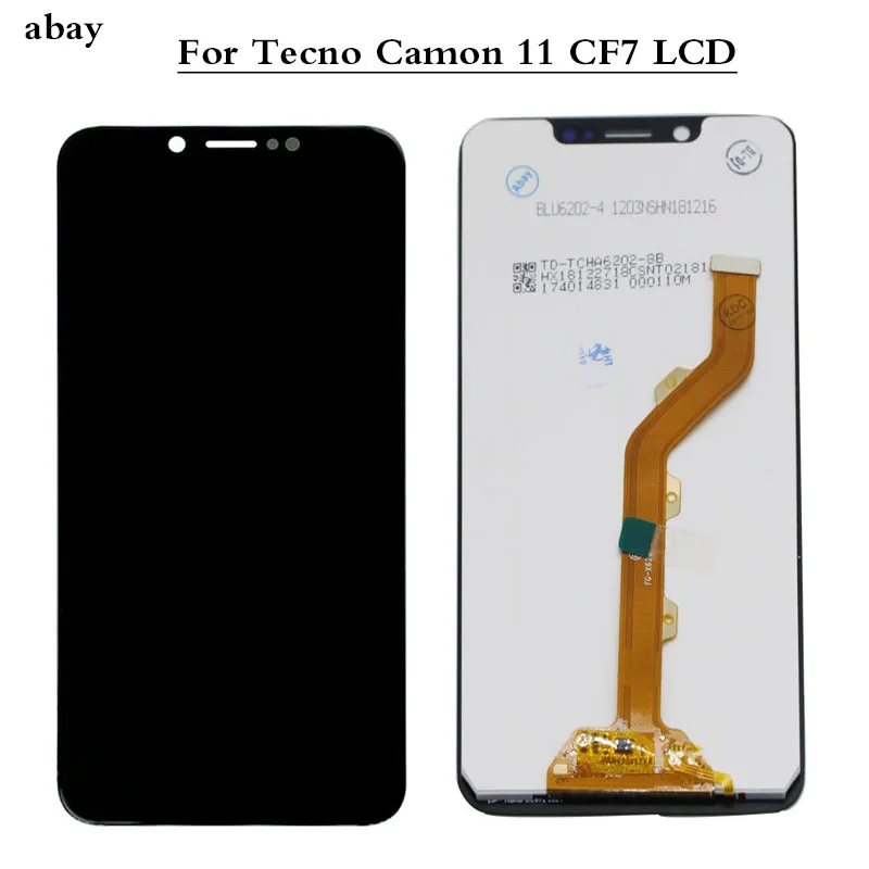 Pаспродажа Полный ЖК дисплей для Tecno Camon 11 CF7 ЖК дисплей сенсорный экран дигитайзер панель в сборе для Tecno Camon 11 CF7 экран запасная часть 6,2