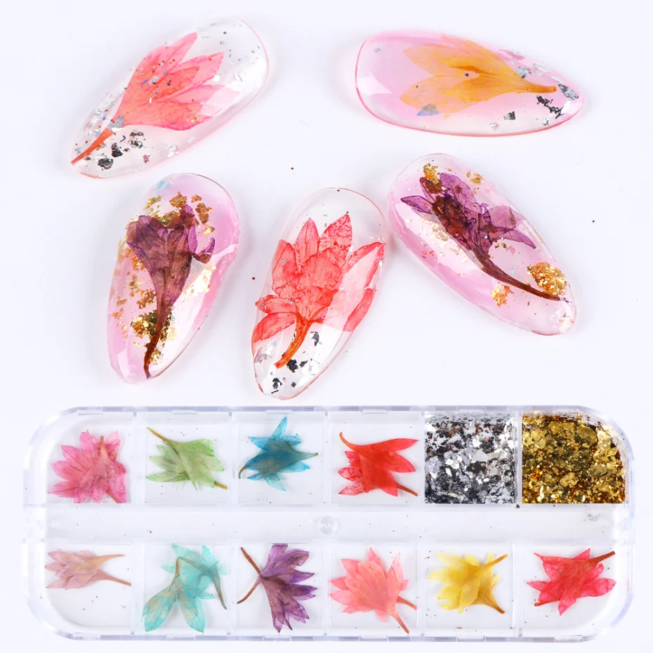 3D Dried Flower Nail Decoration 7