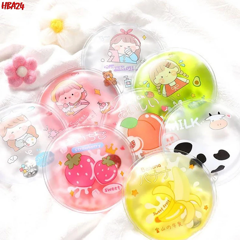 Mini bolso calentador de manos de Gel con dibujos animados para invierno, calentador de manos de Gel, letra estampada, HeatingPack instantáneo, 1 ud.