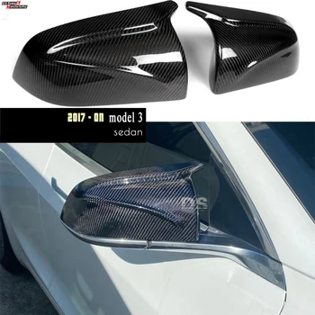 

Custom Carbon Fiber & ABS Replacement Type Wing Mirror Covers Fit For Tesla 2017+ Model 3, Perfect Fitment