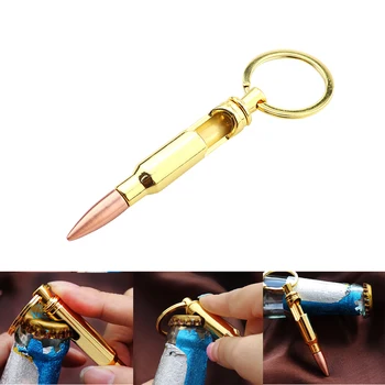 

Fashion bottle opener Aluminum Bullet Shape Beer Soda Bottle Opener With Key Ring Keychain Bar Tool