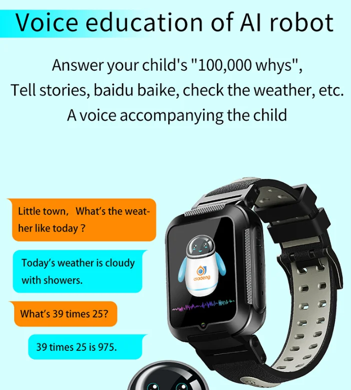  Newest E7 4G Kids Child Smart Watch GPS WIFI Tracking Voice Video Call Chat Pedometer Messgae Push 