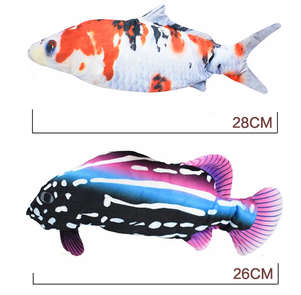 Cat Toy Fish USB Electric Charging Simulation Fish Cat Pet Chew Bite Interactive Cat Toys Dropshiping Moving Floppy Wagging Fish