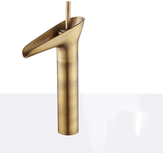 Vintage Retro Antique Brass Bathroom Vessel Sink Basin Mixer Tap