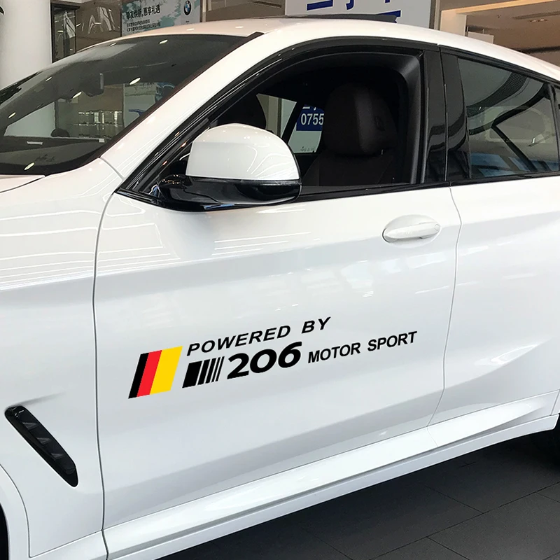 Виниловые водонепроницаемые наклейки 2 шт. для автомобиля виниловые Peugeot 206 |