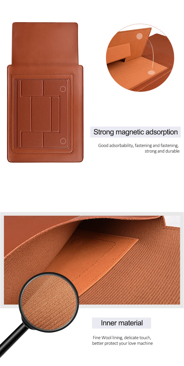 מתקפל מחשב נייד שרוול תיק עבור אפל Macbook Pro 15.4 Mac ספר אוויר 13 13.3 15 אינץ 2020 iPad 12.9 מקרה כיסוי פאוץ אבזרים