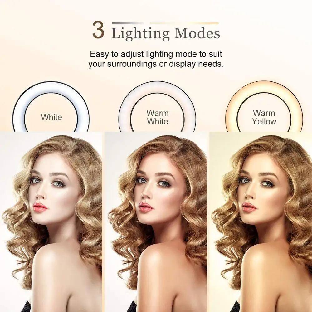  Led Light Ring For Selfie Lamp Ring Light Tripod With Lamp Photography Lighting For Youtube Holder  - 4000289281029