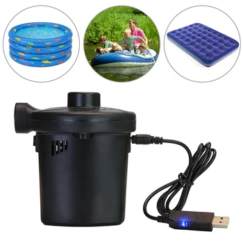 

2 in 1 Car Electric Air Pump USB Inflatable Pump Electric Air Mattress Camping Pump Air Compressor Portable Inflator Air Pump