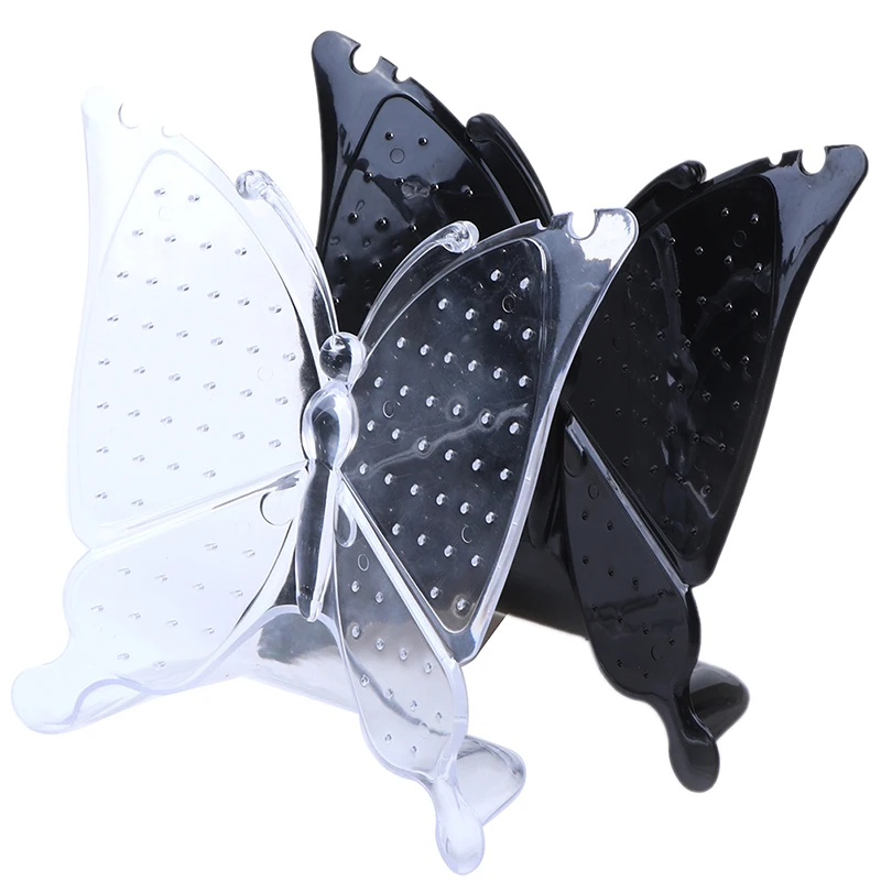 96 отверстий прозрачные/Черные Бабочки Ювелирные Серьги Шпильки Дисплей Стенд