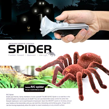 

Realistic Rubber Spider Fake Spider Toys Scary Simulation Animal Model for Pranks and Halloween Decoration (Spiders) HKS