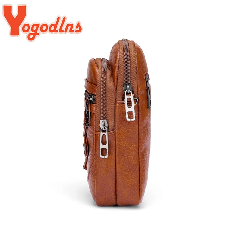 Yogodlns Multi-Functional Soft PU Leather Small Shoulder Bag For Women Vintage Crossbody Bag Cash Purse Cell phone Bag