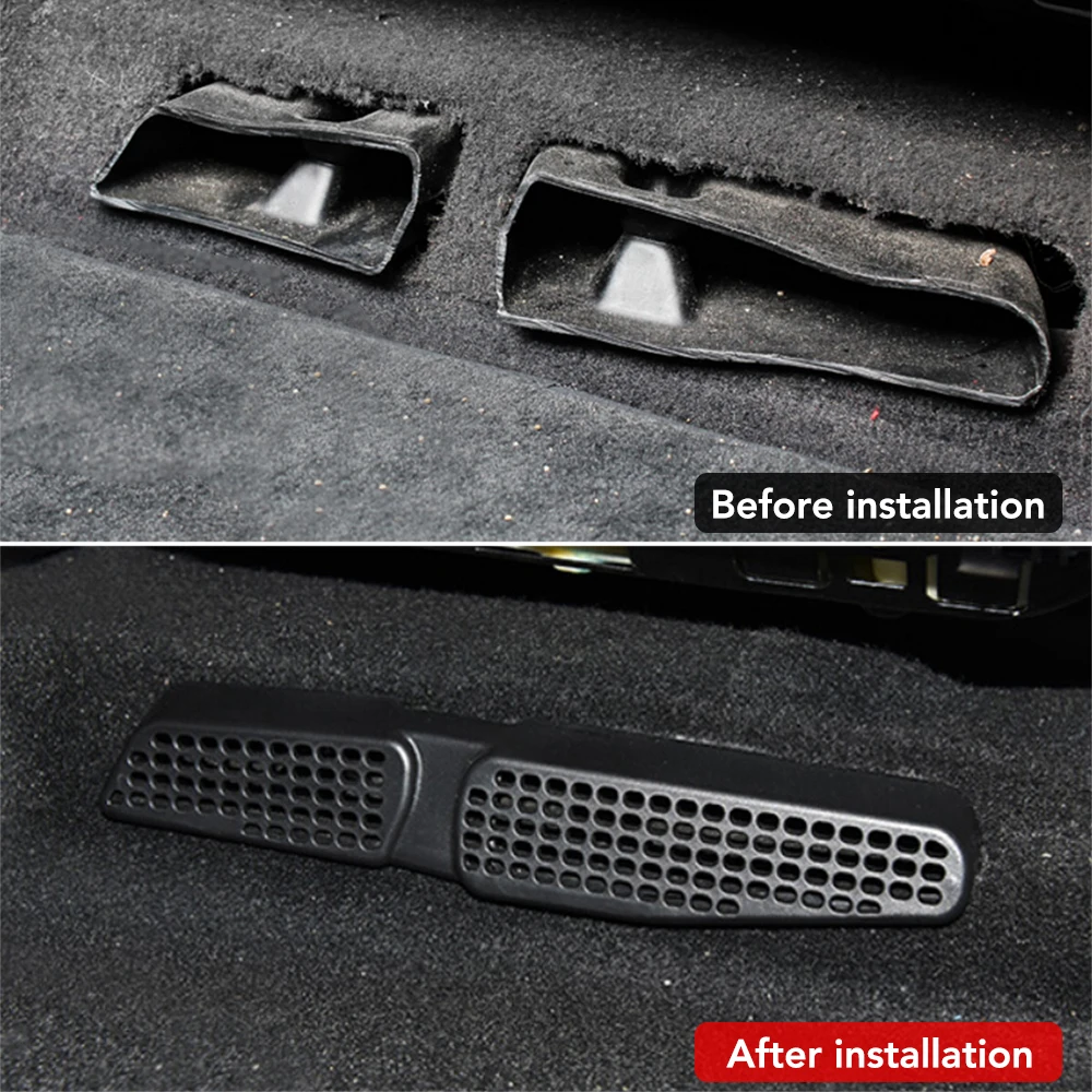 Under Seat AC Air Duct Vent Outlet Protective Cover Grille Trim For Skoda Octavia Superb B8 SEAT Leon MK3 VW Golf 7 MK7 2013+ car air conditioner trim air conditioner trim air vents cover car grille trim