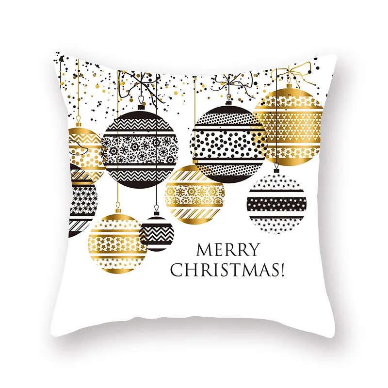 Рождественские елочные украшения Рождественский Чехол на подушку украшения для дома счастливый год декорация Рождество - Цвет: 15