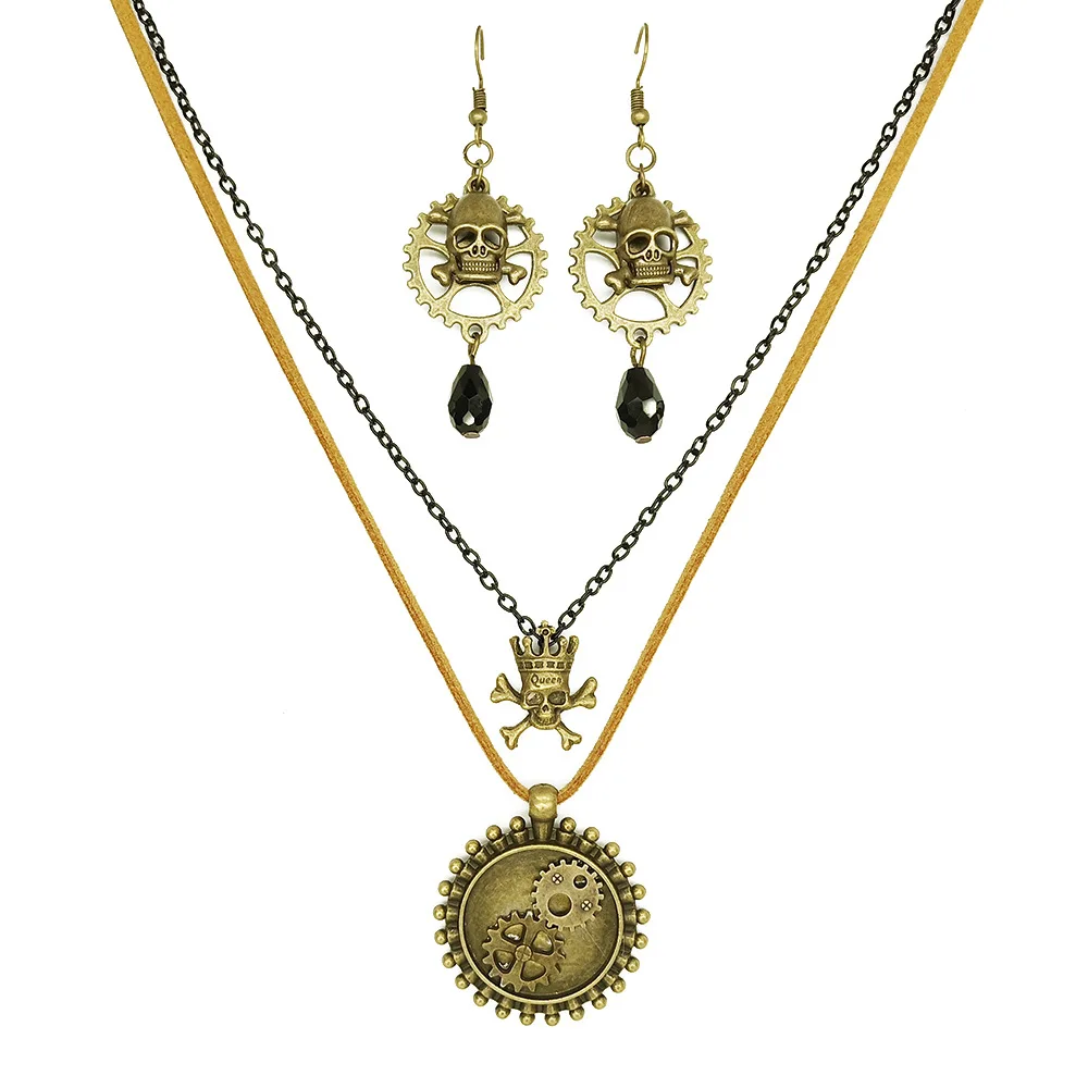 Евро-американский Ретро паровой двигатель ожерелье шестерни Хэллоуин маскарад