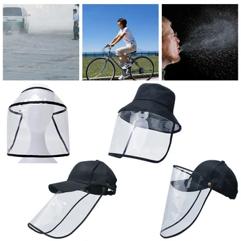 

Windproof Baseball Cap Unisex Dust-proof Protective Mask Cover Men Women Outdoor UV Protection Removable Sun Hats