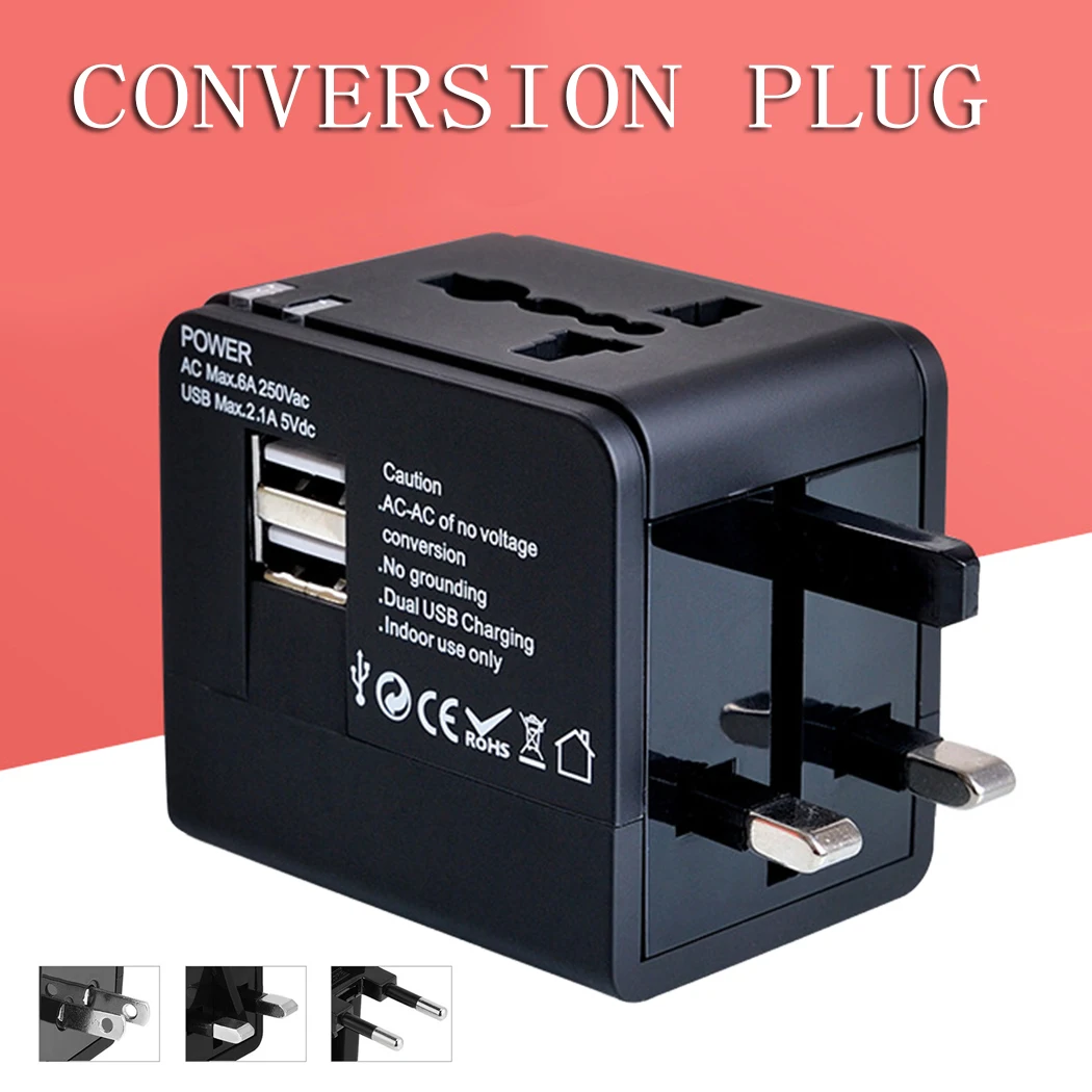 Адаптер для путешествий 2USB