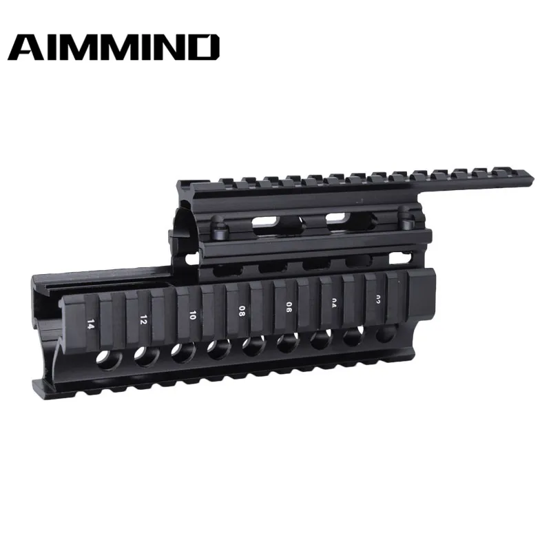 Тактический AK Handguard RIS Quad Rail System Standard Picatinny Weaver крепление рельсового прицела для AK47