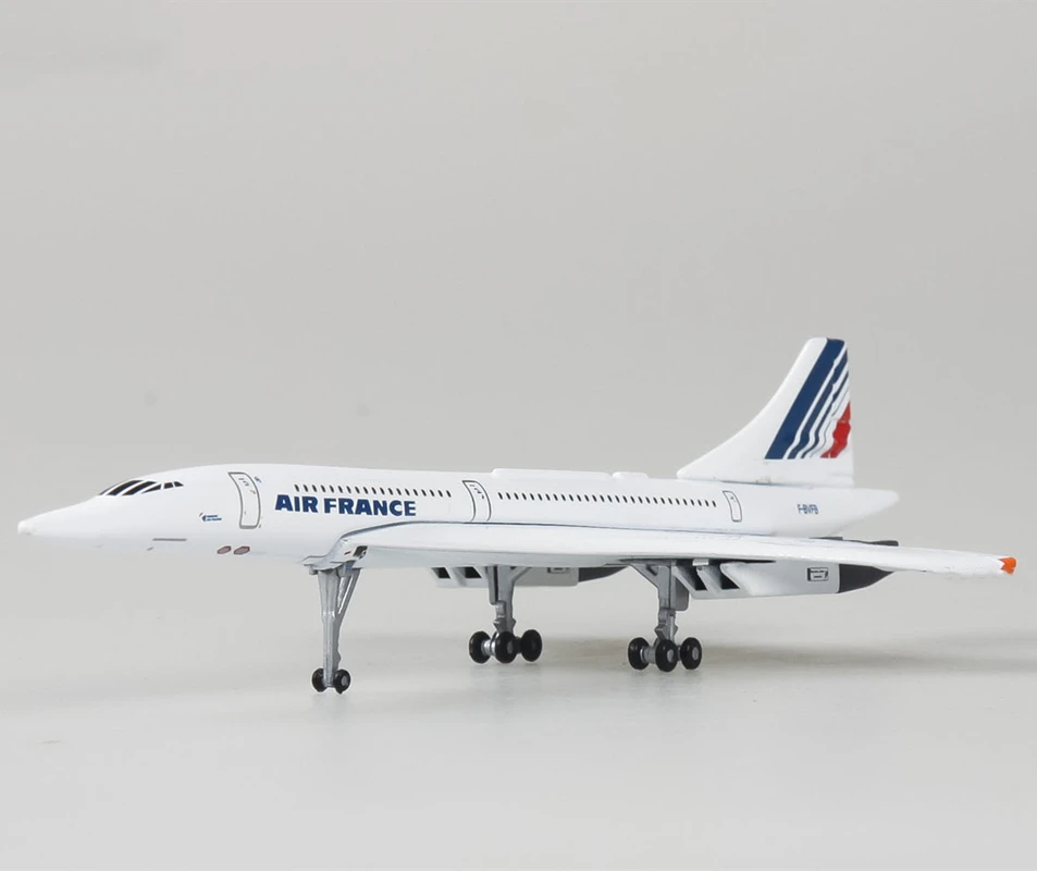 Дешево 1400 масштаб 16 см Concorde Air Франция модель самолета 1976 2003 литой под давлением самолет игрушка самолеты сверхзвуковой авиалайнер подарок коллек...