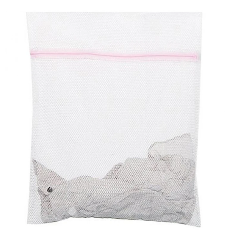Laundry net bag Zippered Mesh Laundry Wash Bags Foldable Lingerie Bra Socks Washing Machine Cleaning Mesh Bag 3 Sizes