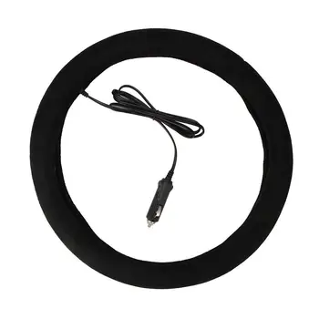 

Heater Steering Covers Winter Warm Comfortable Heated Heating Steering Wheel Cover 12V Car Steering-Wheel Cover 38cm Universal