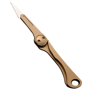 

1 Pc Light Useful Convenient Mini Blade Box Cutter Sharp Scalpel Self Defense Key Blade For Outdoor Home Adult Women