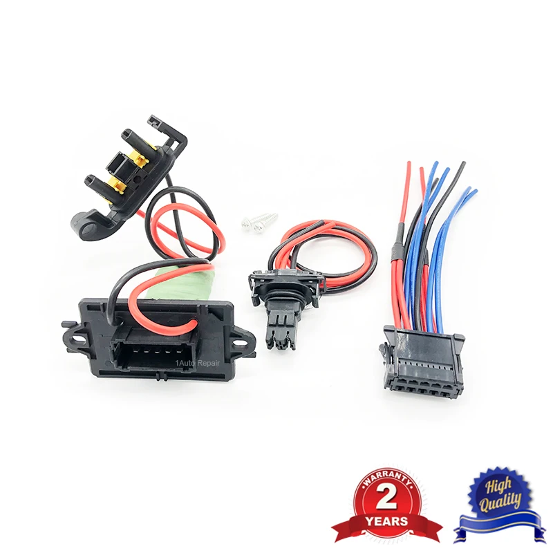 Suuonee Heater Blower Resistor Connector & Wiring Harness for Megane 02-16 7701209803 7701060001 