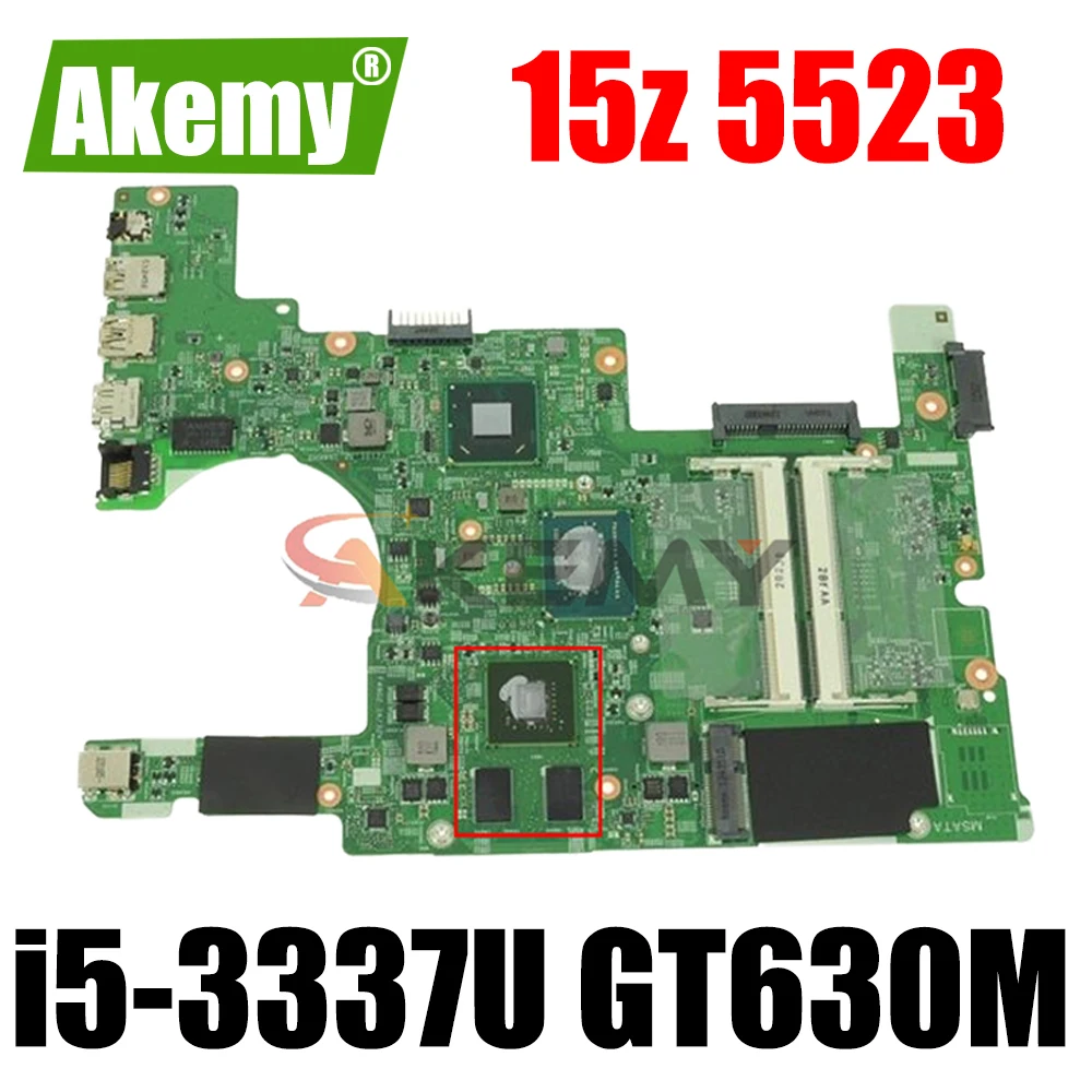 Akemy 0NJF5X NJF5X для Dell Inspiron 15z 5523 Материнская плата ноутбука 11307-1 i5-3337U GT630M 2 гб