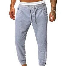 Мужские повседневные спортивные штаны, мужские брюки для бега в тренажерном зале, модные длинные спортивные брюки с карманами, осенние свободные удобные штаны